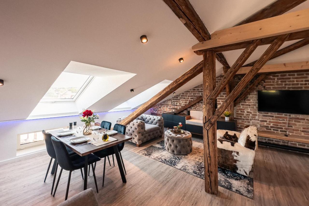 Crest - Riverside Lofts Mit Parken I Balkon I Kueche I Regendusche Passau Exterior foto