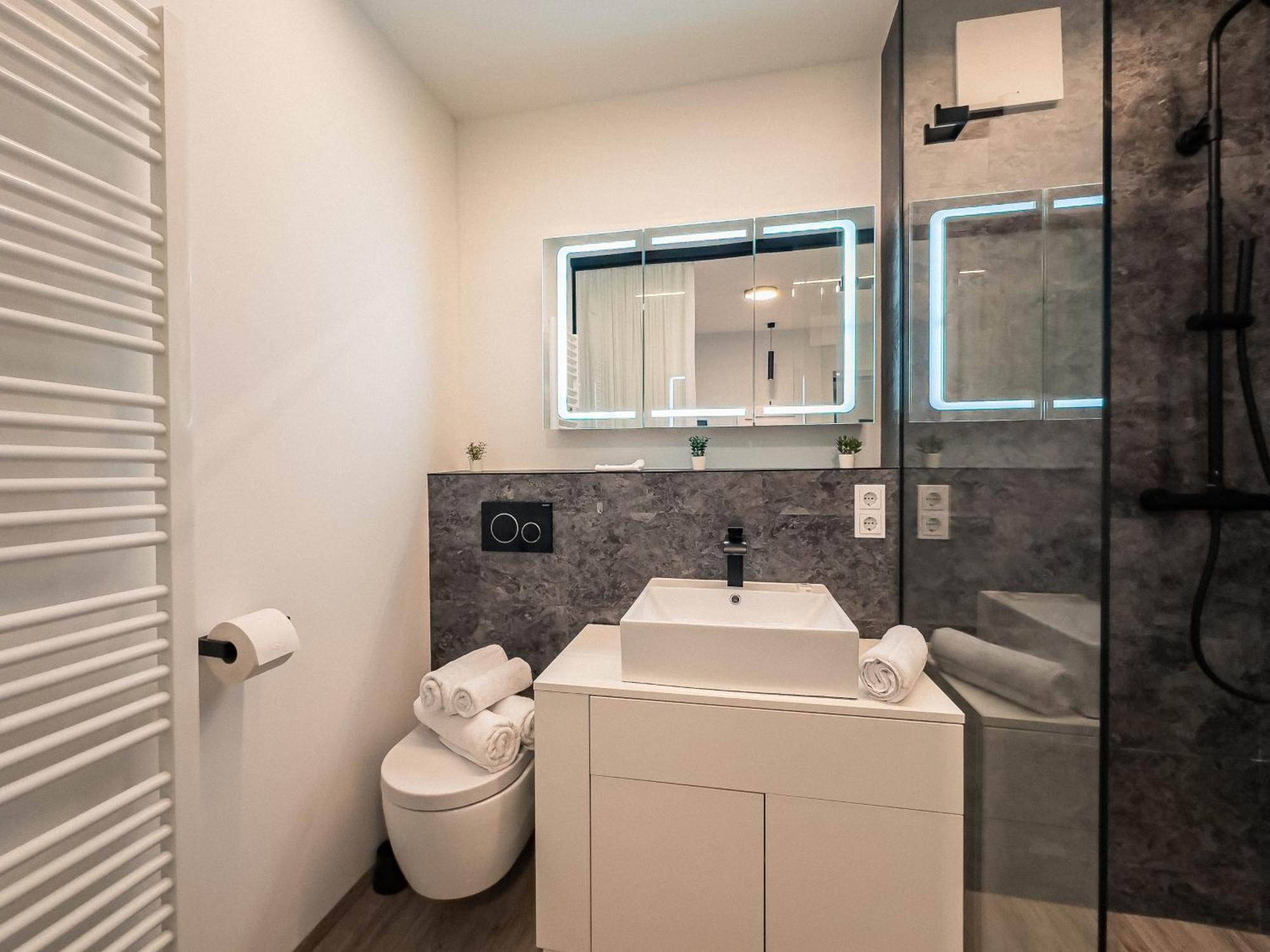 Crest - Riverside Lofts Mit Parken I Balkon I Kueche I Regendusche Passau Exterior foto
