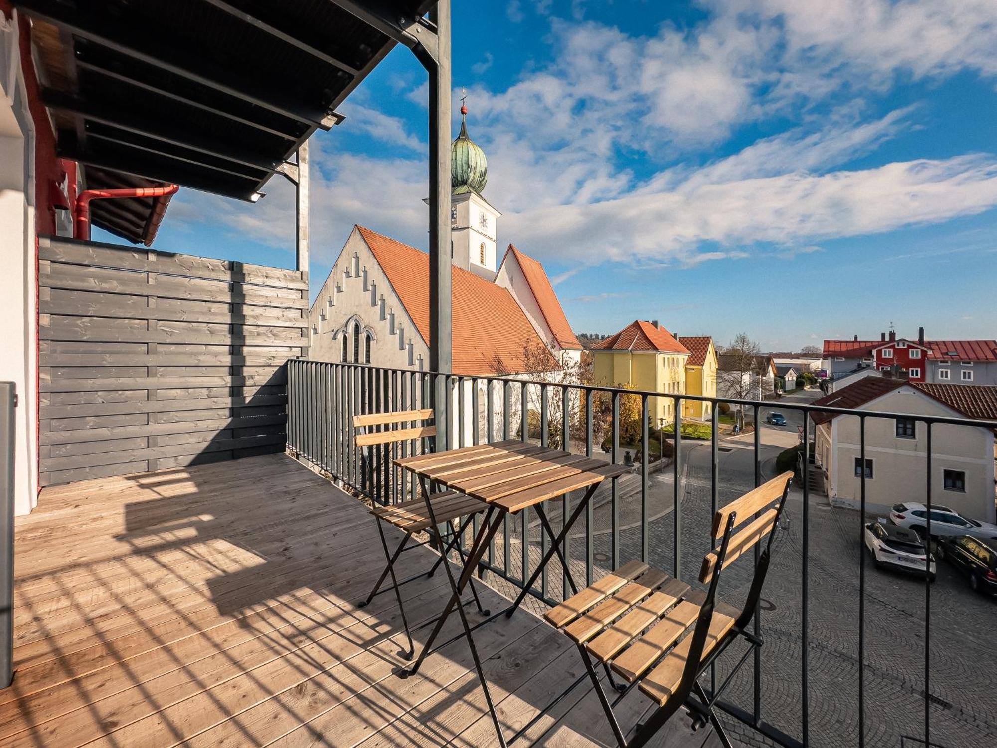 Crest - Riverside Lofts Mit Parken I Balkon I Kueche I Regendusche Passau Exterior foto